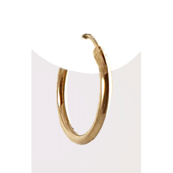 Pendientes aros oro 18 kt 1.5x14 mm.