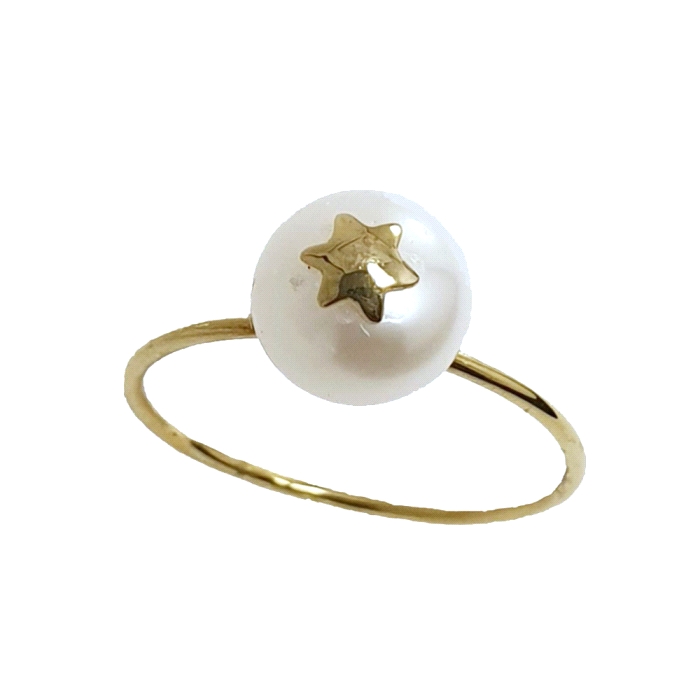 Anillo oro 18 kt estrella