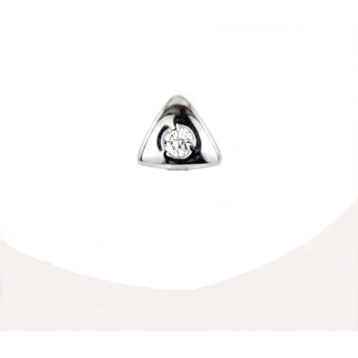 Pendientes triangulo oro 18 kt diamantes