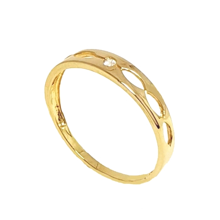 Anillo oro 18 kt diamantes