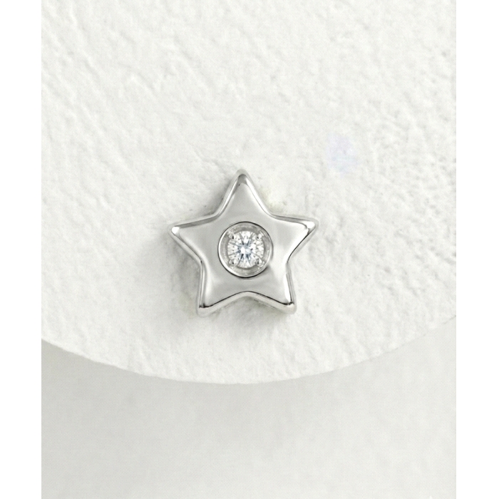 Pendientes estrella oro 18 kt diamantes