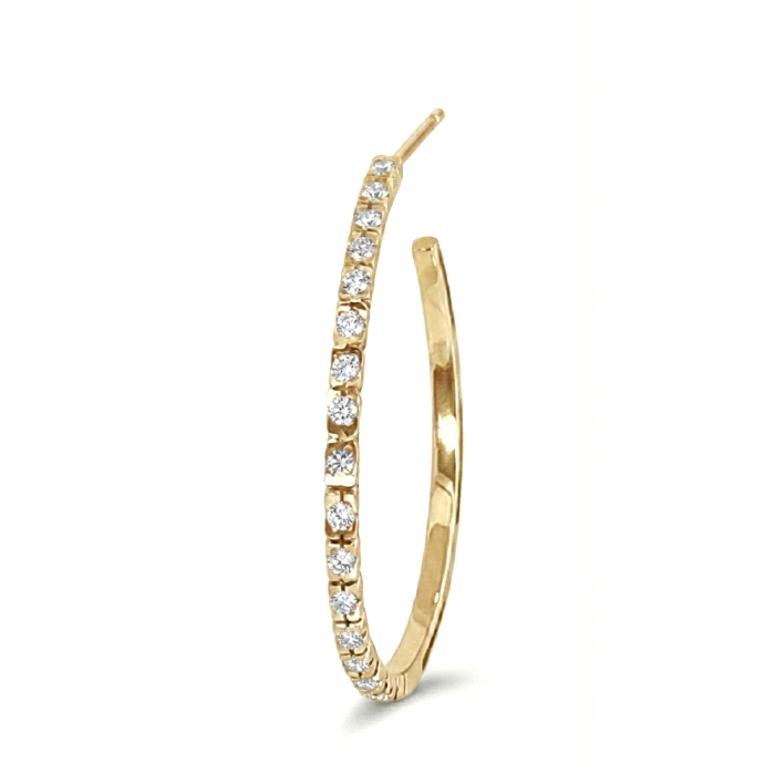 Aro presión oro 18kt 0.23 ct diamantes