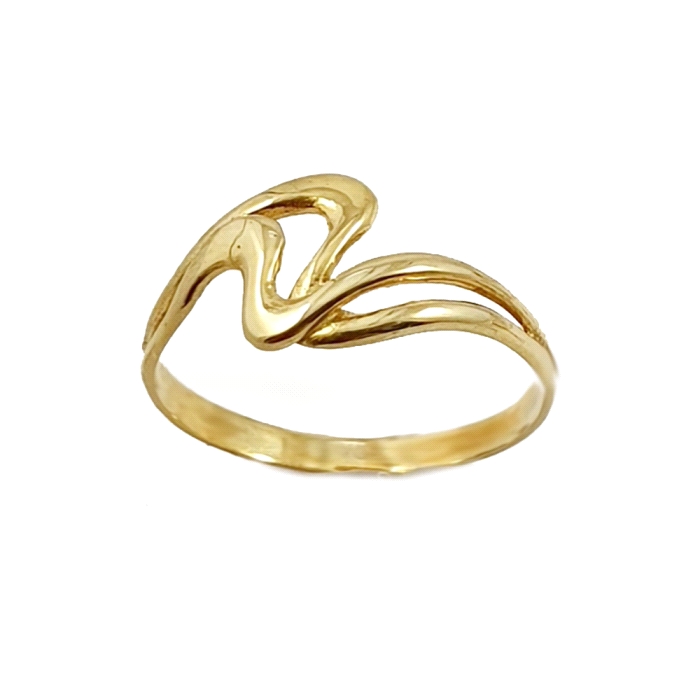 Anillo ola oro 18 kt