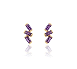 Pendientes color fino oro 18kt