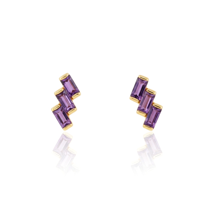 Pendientes color fino oro 18kt