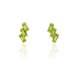 Pendientes color fino oro 18kt