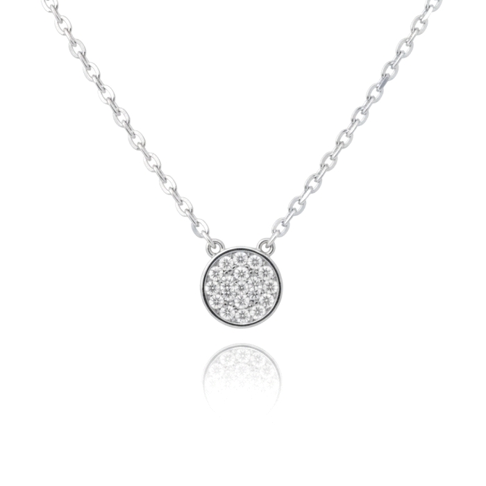 Gargantilla oro 18 kt 0.13 ct diamantes