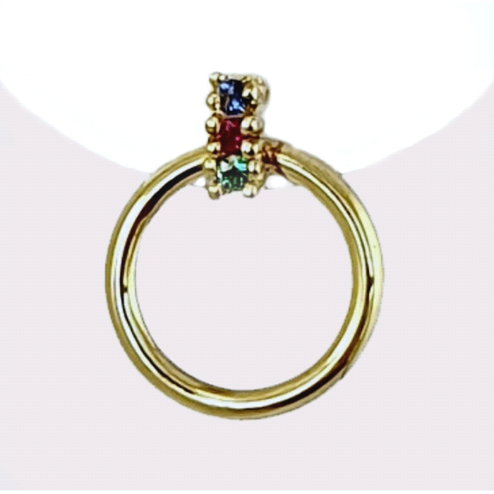 PENDIENTES ORO 18 KT COLOR FINO