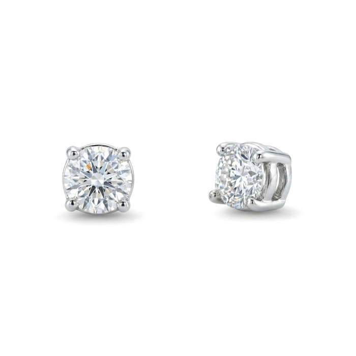 Pendientes oro 18 kt diamantes.