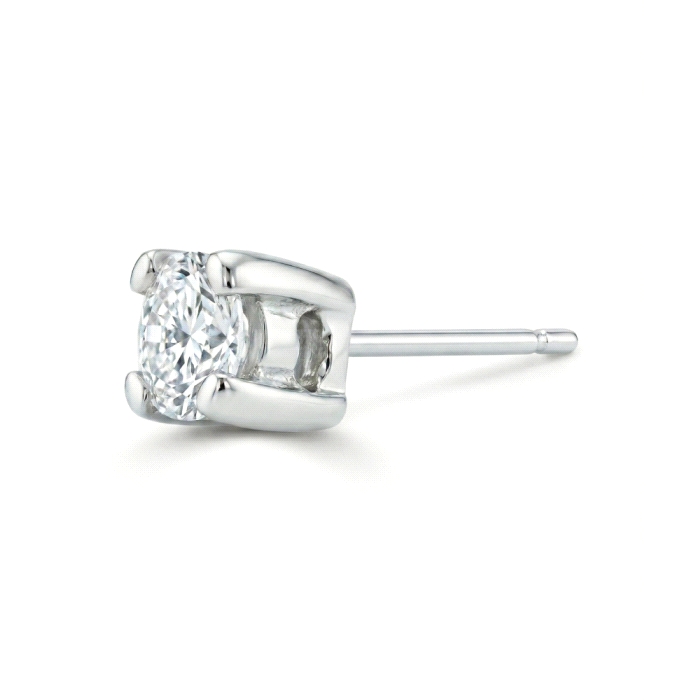 Pendientes oro 18 kt  0.44 ct diamantes