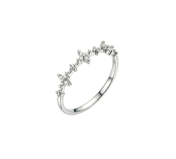 Anillo oro 18 kt 0.11 ct diamantes