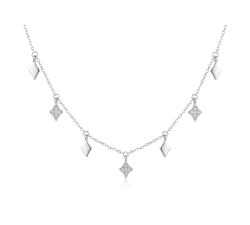 GARG. ROMBO  ORO 18 KT   0.075 CT DIAMANTES