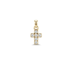 CRUZ ORO 18 KT DIAMANTES 0.39 CT