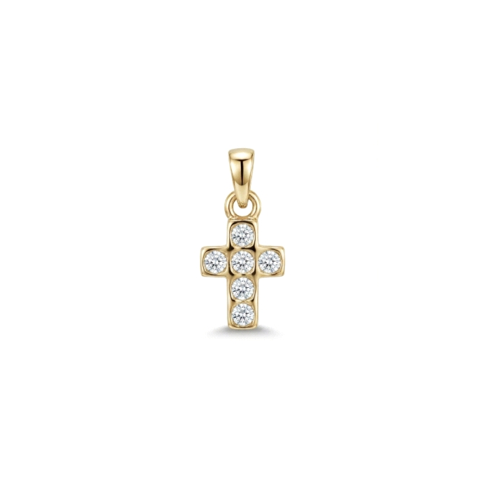 CRUZ ORO 18 KT 0.39 diamantes