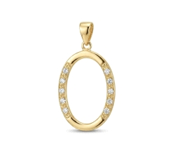 Colgante oro 18kt 0.05 ct diamantes