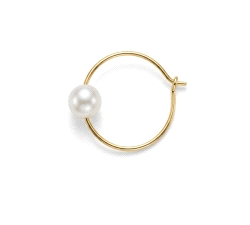 Aros oro 18 kt perla