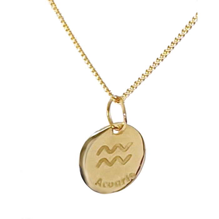 COLGANTE ACUARIO ORO 18 KT