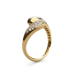 ANILLO ORO 18 KT 0.16 CT DIAMANTES