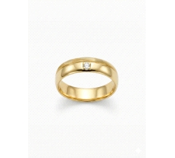 ALIANZA ANCHA ORO 18KT 0.015 CT DIAMANTE