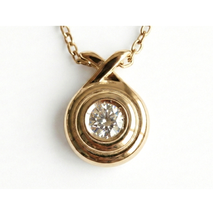 Colgante oro 18 kt 0.10 ct diamante