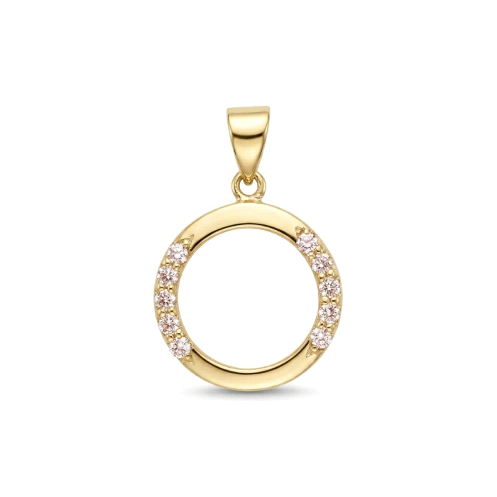 Colgante oro 18 kt 0.05 ct diamantes