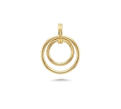 COLGANTE CIRCULOS ORO 18 KT