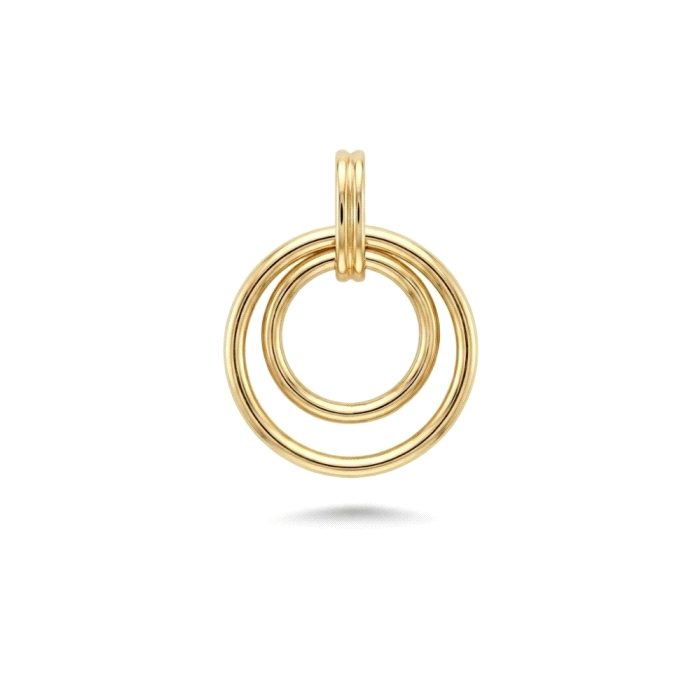 COLGANTE  CIRCULOS ORO 18 KT
