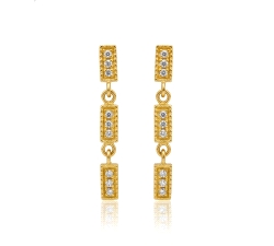 P.PENDIENTES 0.09 CT DIAMANTES