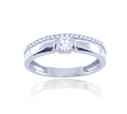 ANILLO ORO 18 KT  0.29 CT DIAMANTES