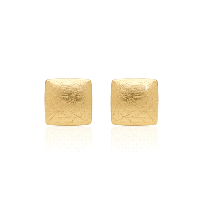 Pendientes oro 18 kt cuadrado