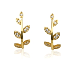 PENDIENTES ORO 18 KT  0.10 CT DIAM