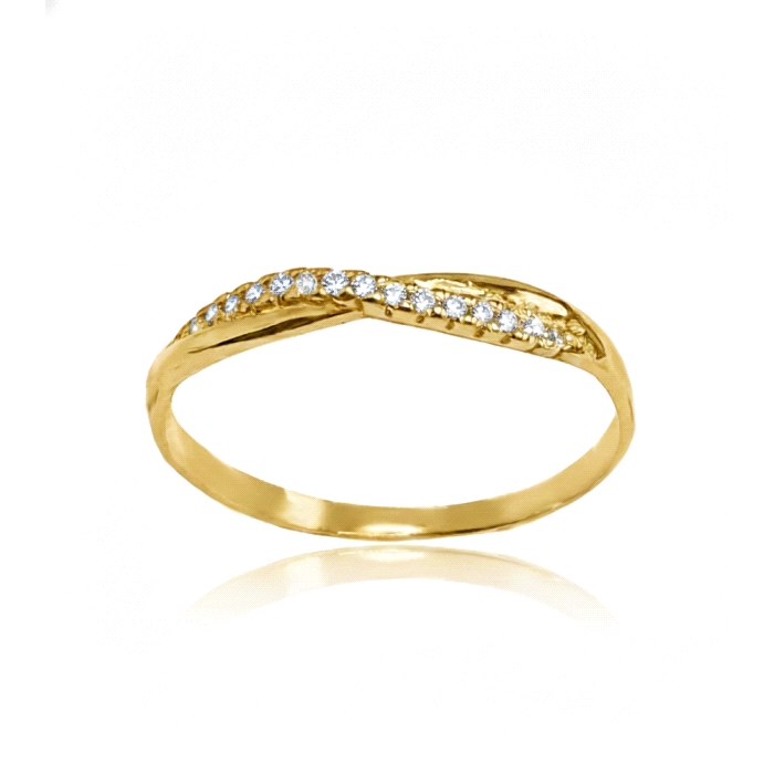 Anillo oro 18 kt 0.08 ct diamantes
