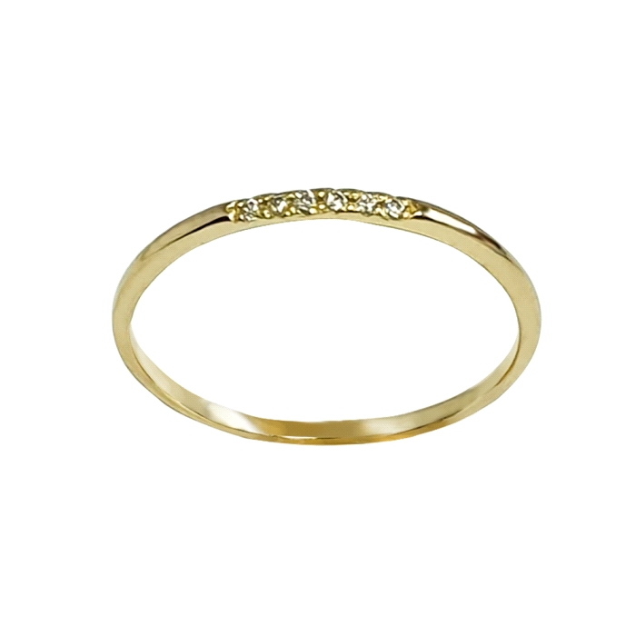 ANILLO ORO 18 KT  0.03 ct diamantes