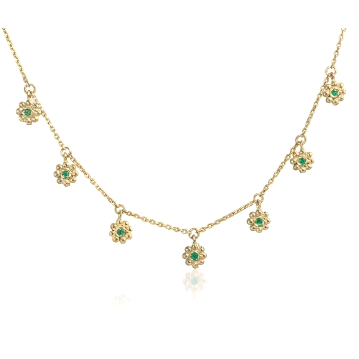 Gargantilla pera oro 18 kt color fino