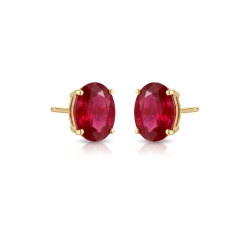 PENDIENTES ORO 18 KT ZAF-RUB