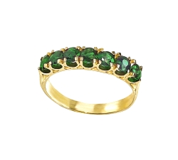 ANILLO  ORO 18 KT  ESMERALDA