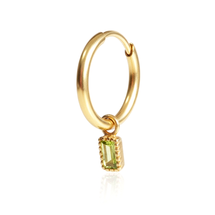 Pendientes aro oro 18 kt color fino