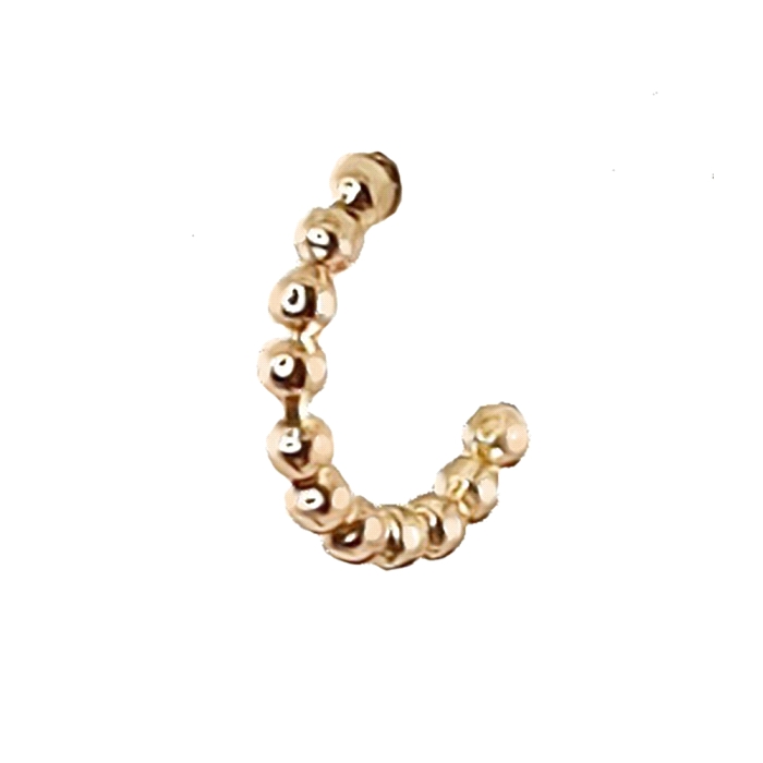 Aros  bolas oro 18 kt