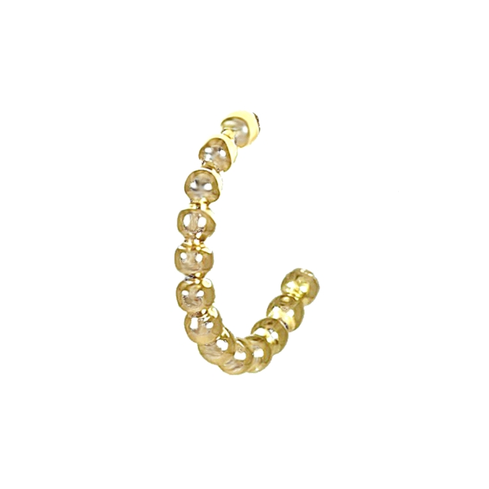 Aros bolas oro 18 kt