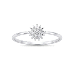 ANILLO ORO MINI SOL DIAMANTES