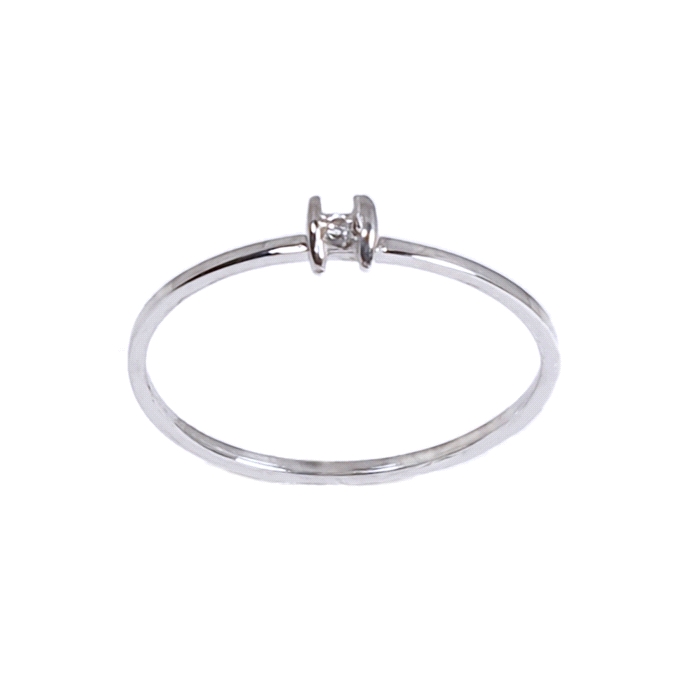 Anillo oro 18 kt diamante 0.013 ct