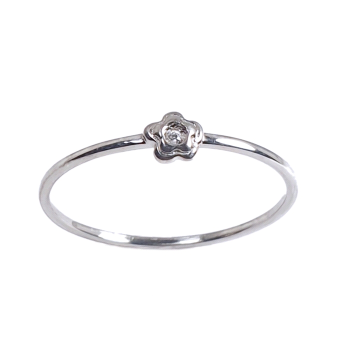 Anillo oro 18 kt diamantes 0.01 ct