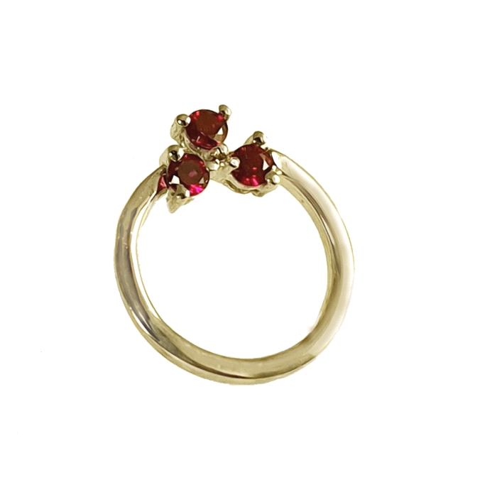 Pendientes aro oro 18 kt color fino