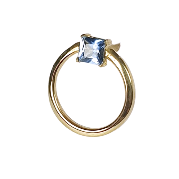 Pendientes aro oro 18 kt color fino