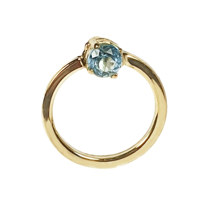 Pendientes aros oro 18 kt color fino