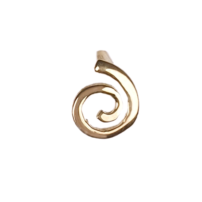 Pendientes espiral oro 18 kt