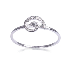 ANILLO ESPIRAL ORO 18 KT DIAMANTES