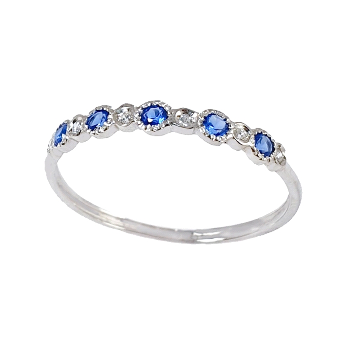 Anillo oro 18 kt diamantes 0.03 ct color fino