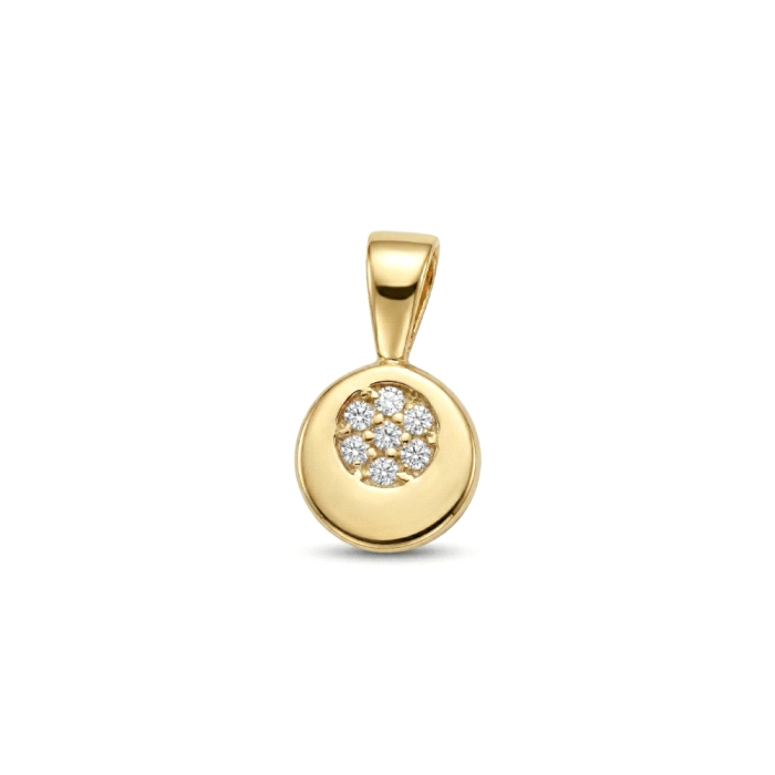 Colgante oro 18kt 0.035 ct